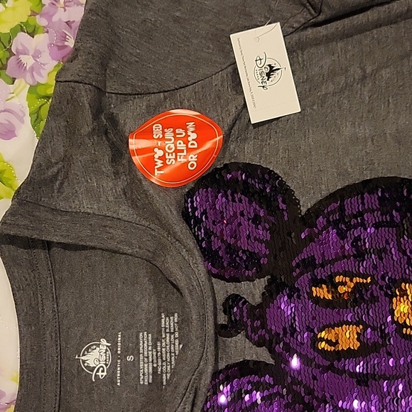 Halloween Mickey Mouse Reversible Sequin  shirt - Picture 3 of 3